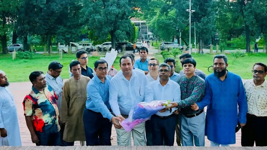 জাহাঙ্গীরনগর বিশ্ববিদ্যালয় নবনিযুক্ত উপাচার্য অধ্যাপক ড. মো. নূরুল ইসলাম-এর যোগদান।